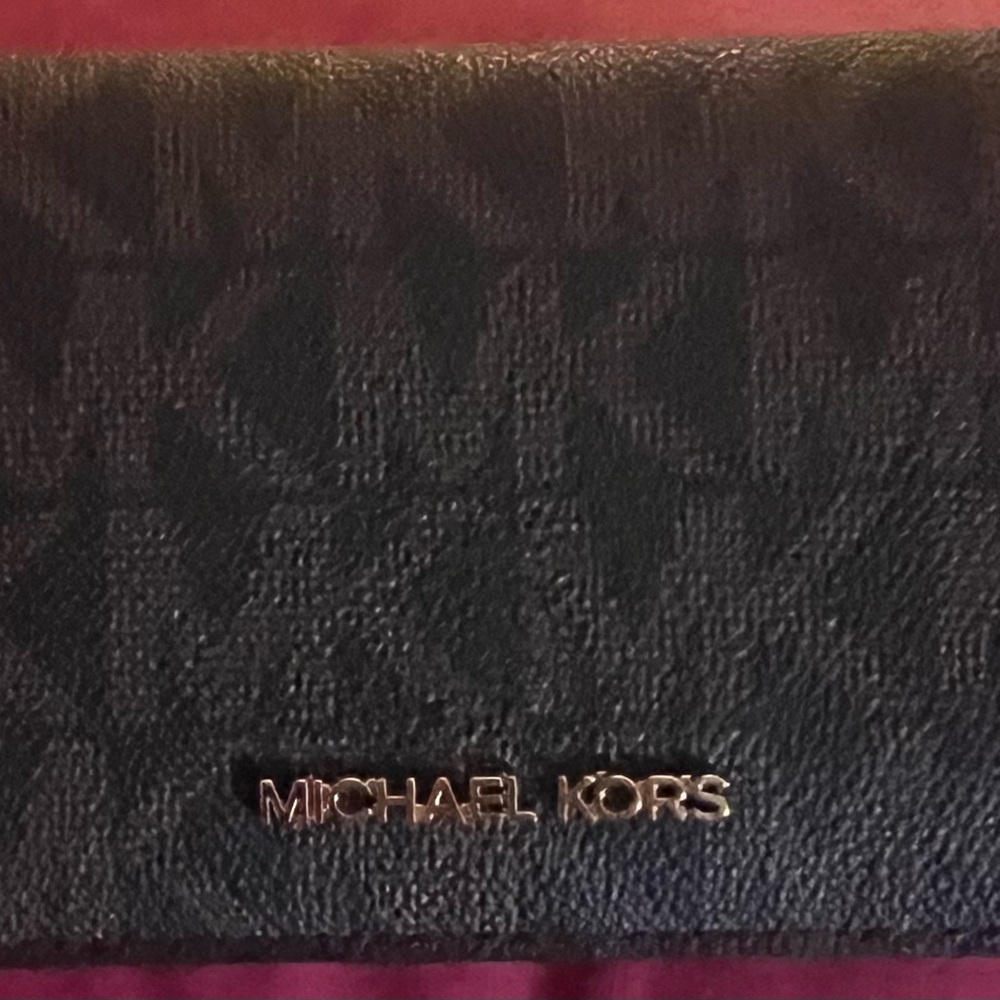 Michael Kors Black Textured Wallet